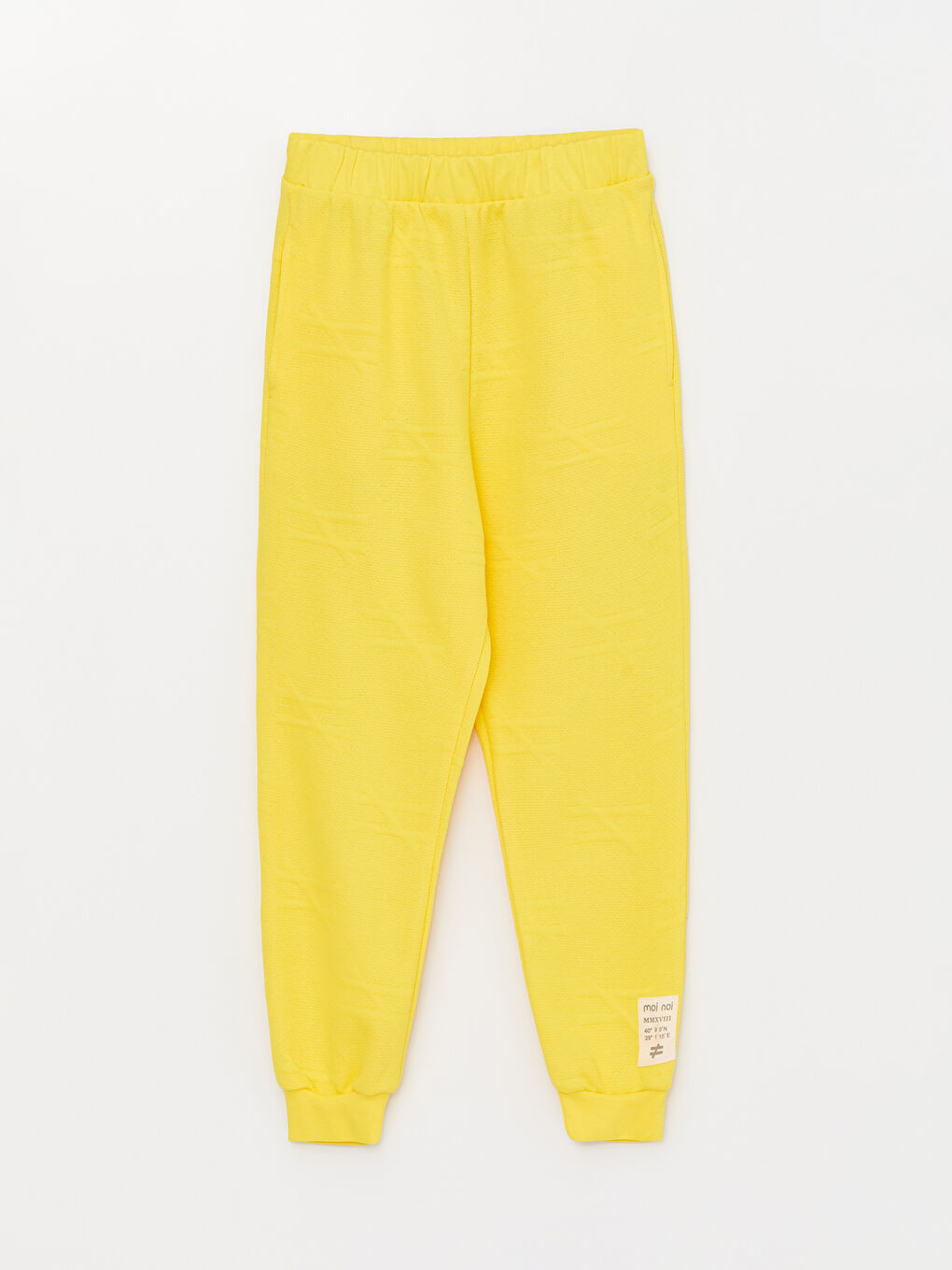 Sarı Bisiklet Yaka Kısa Kollu Unisex Çocuk Tişört ve Eşofman Altı-5