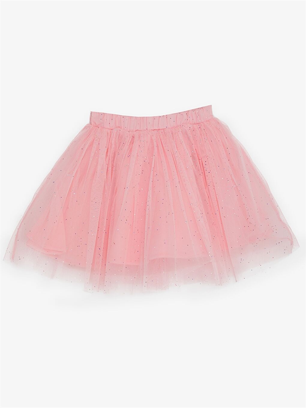 Pembe Beli Lastikli Kız Çocuk Etek