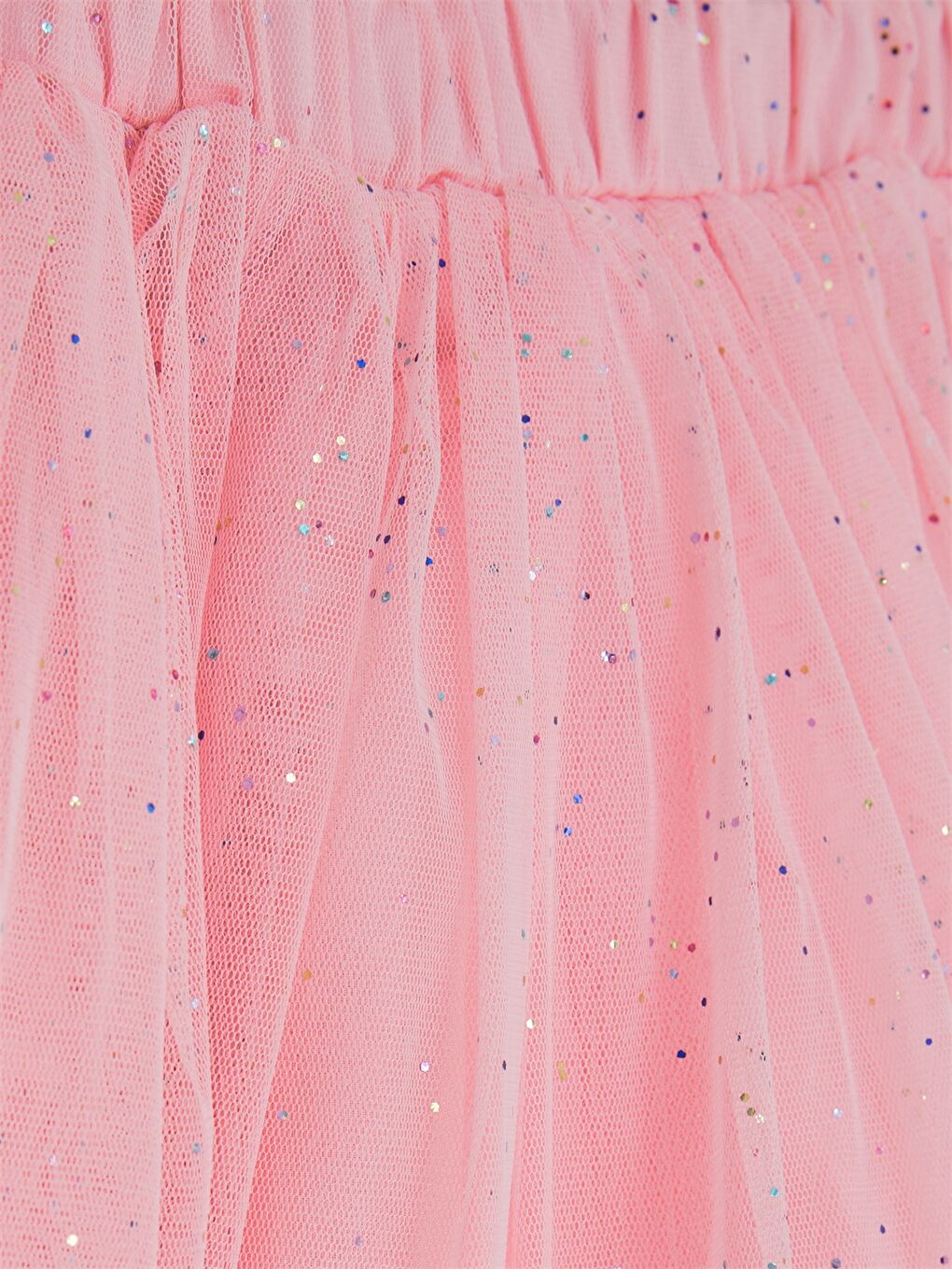 Pembe Beli Lastikli Kız Çocuk Etek-2