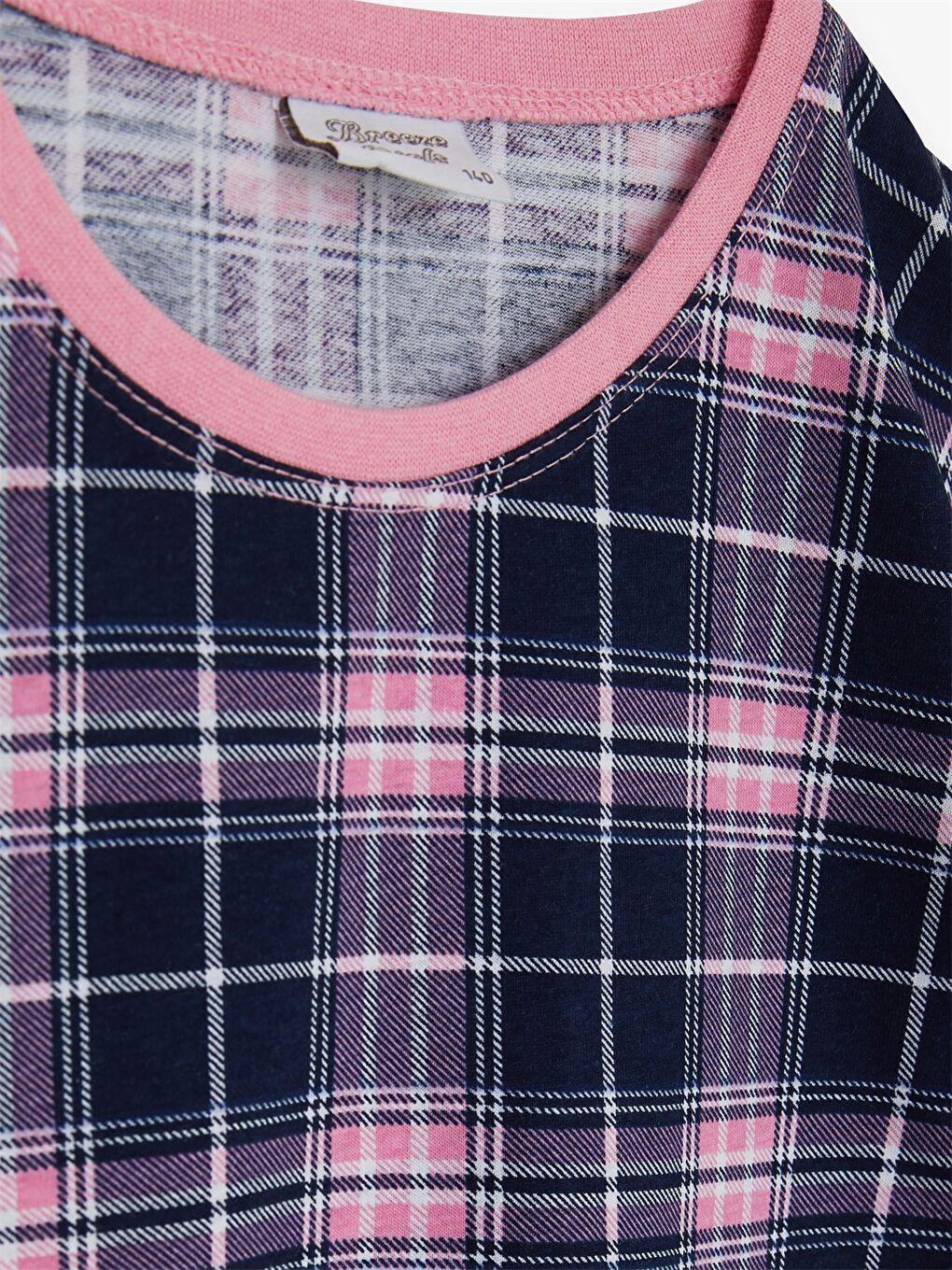 Karışık Bisiklet Yaka Kısa Kollu Kız Çocuk Şortlu Pijama Takımı-4