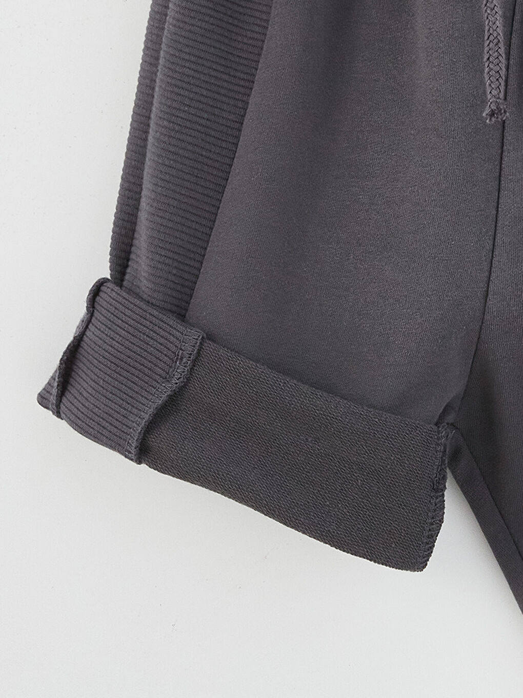 Ekru Bisiklet Yaka Erkek Bebek Tişört ve Şort 2'li-3