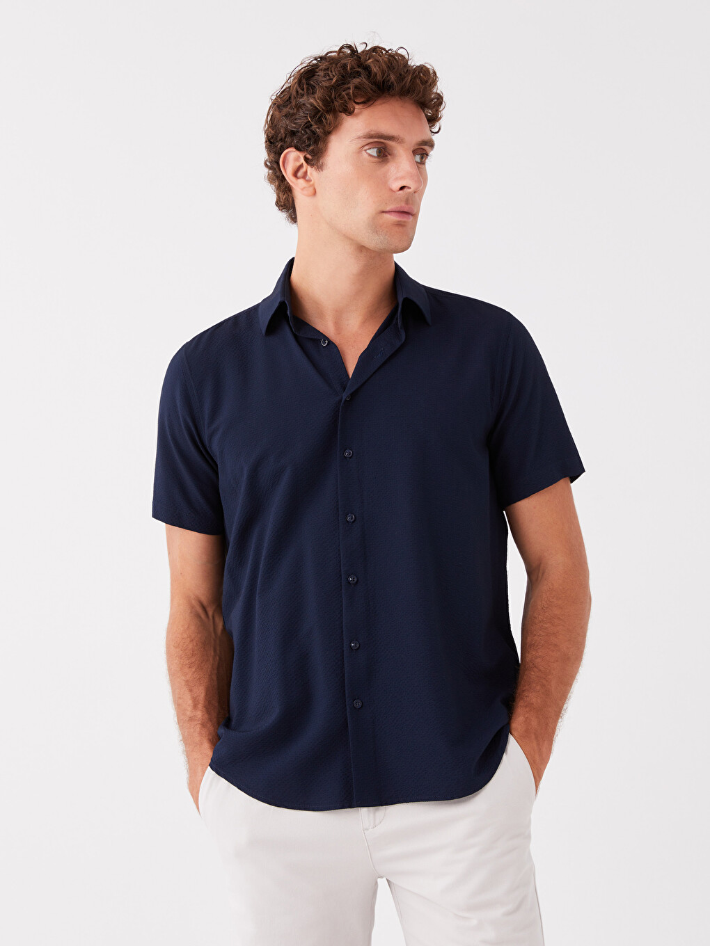 Regular Fit Short Sleeve Men's Shirt