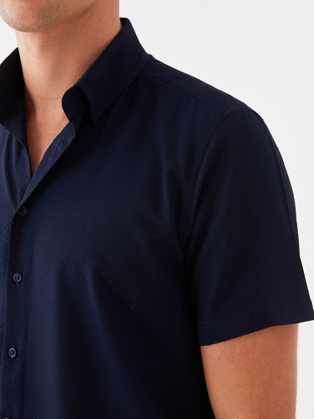Regular Fit Short Sleeve Men's Shirt-3