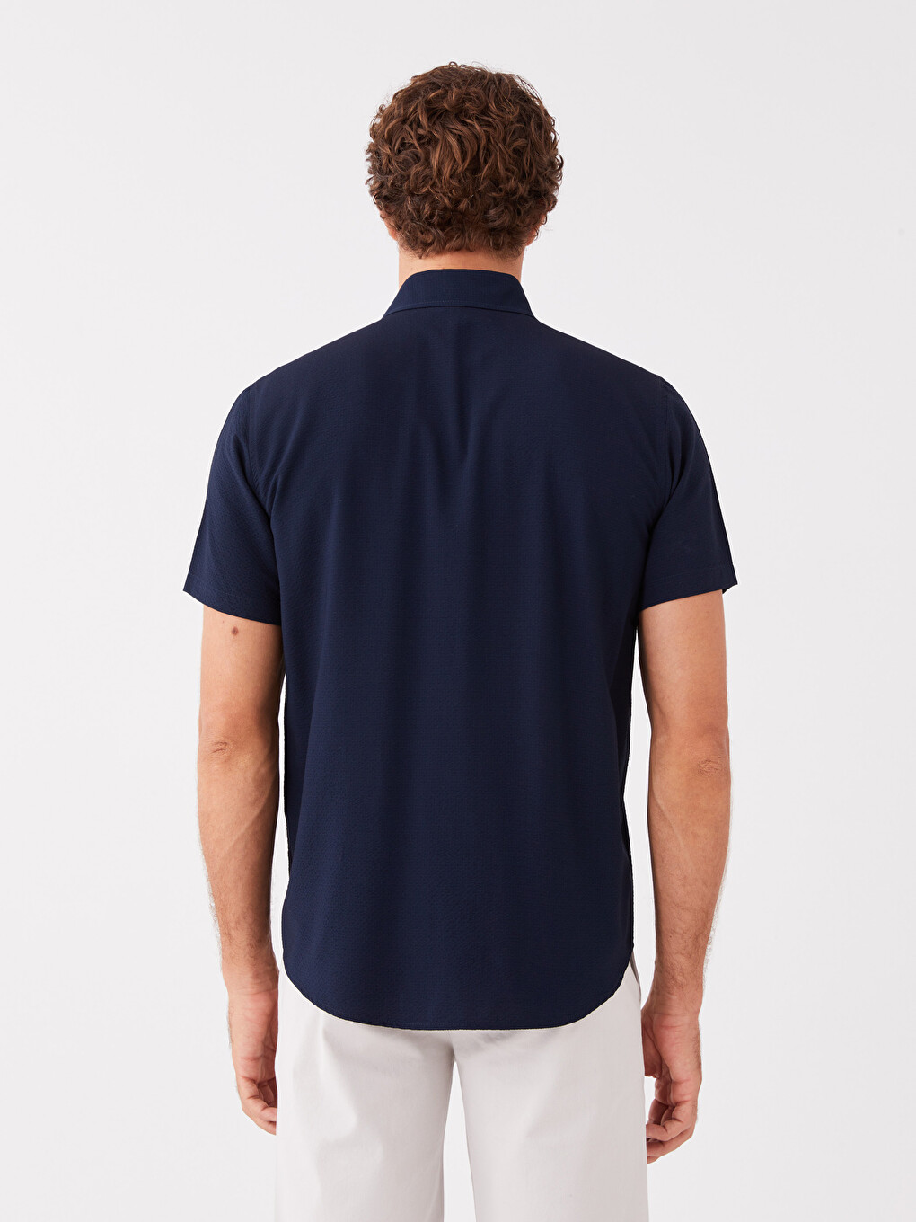 Regular Fit Short Sleeve Men's Shirt-4