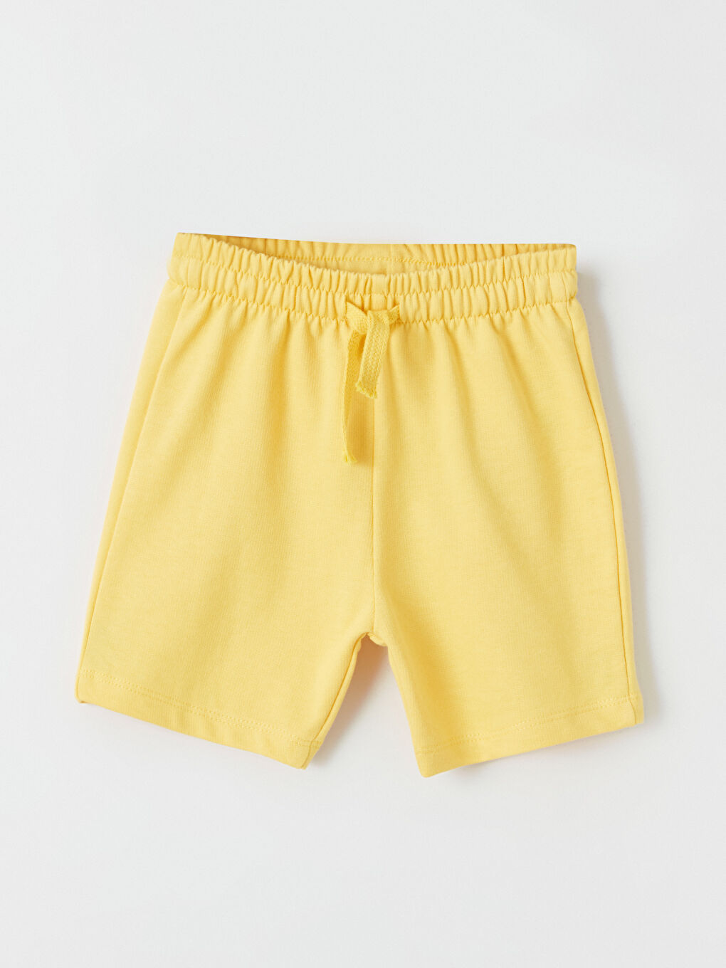 Beyaz Bisiklet Yaka Erkek Bebek Tişört ve Şort 2'li-3