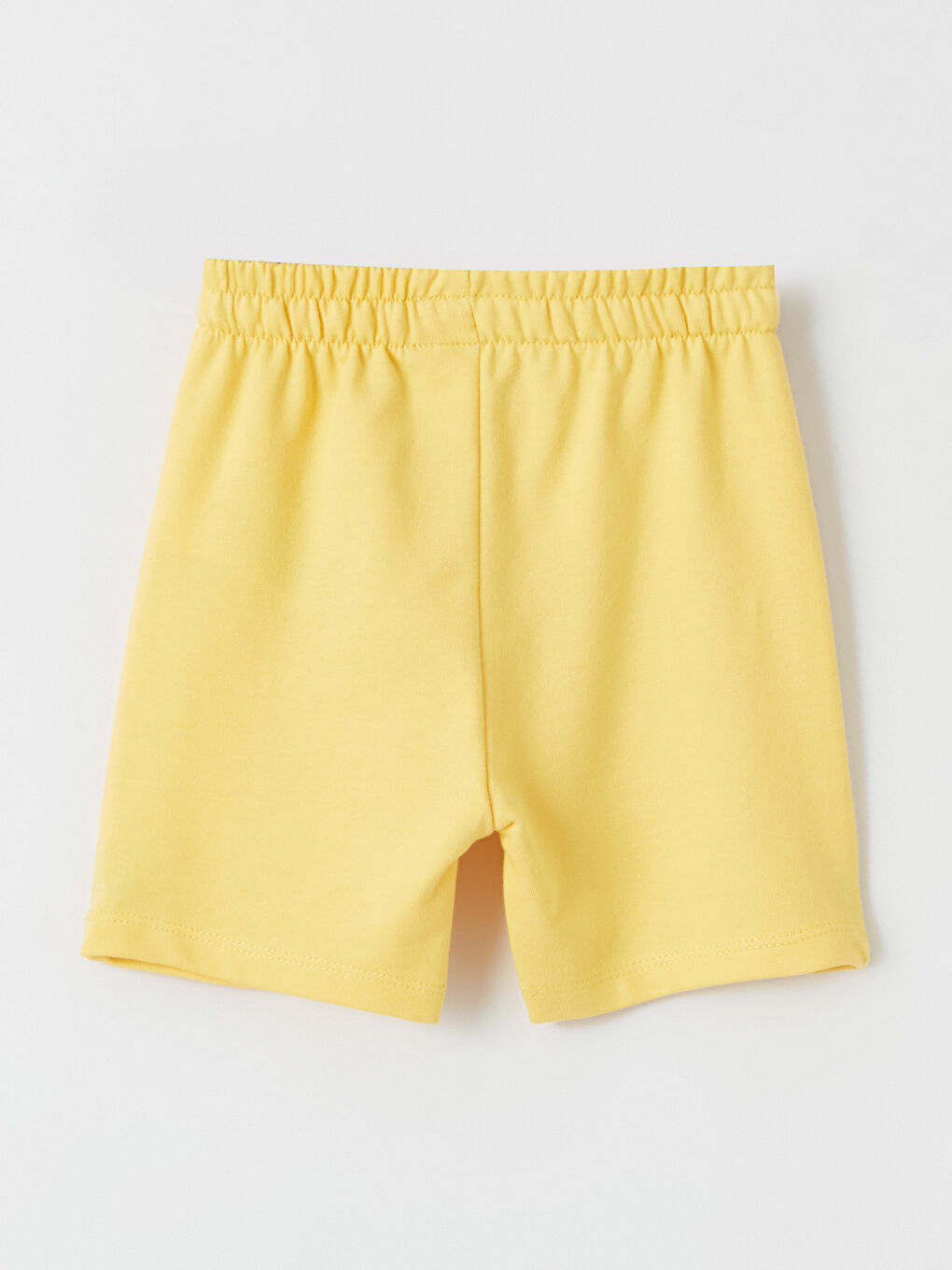 Beyaz Bisiklet Yaka Erkek Bebek Tişört ve Şort 2'li-5