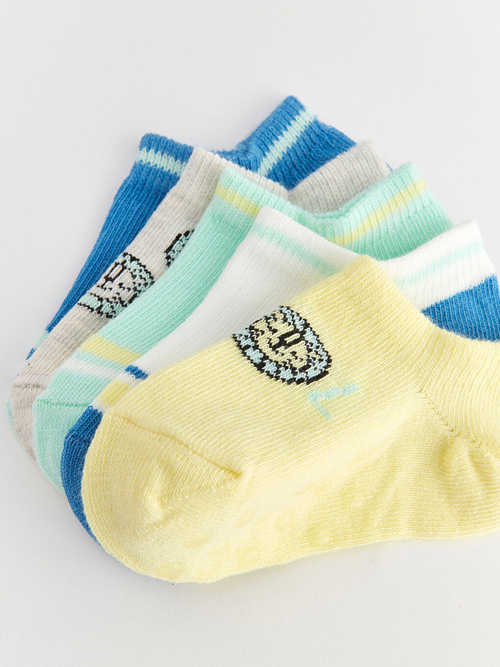 Patterned Baby Boy Booties Socks 5 Pack -S3JY28Z1-FDU