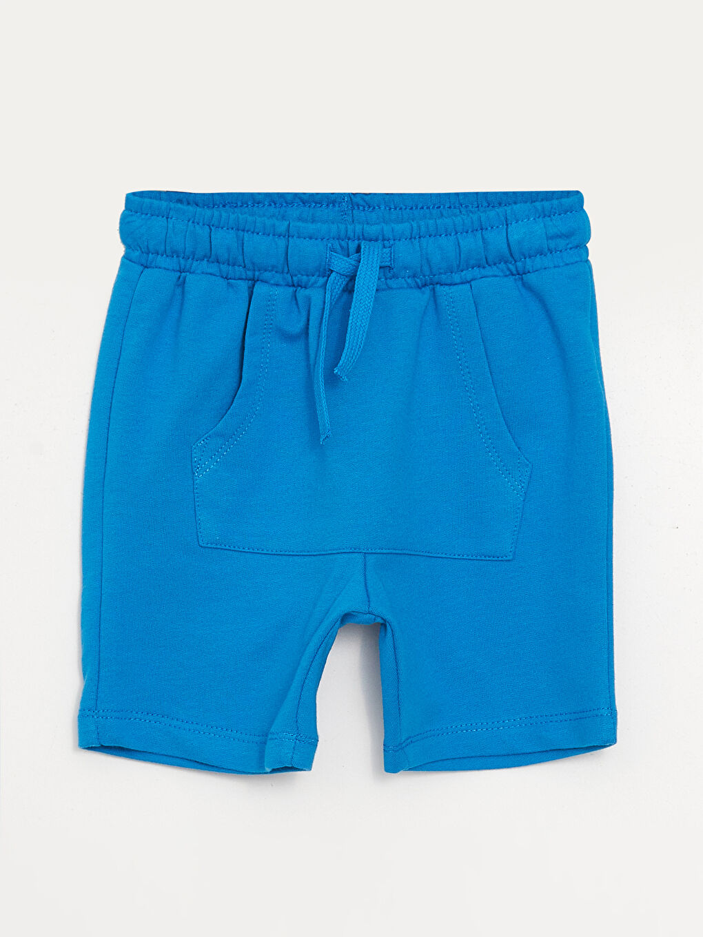 Ekru Bisiklet Yaka Erkek Bebek Tişört ve Şort 2'li-3