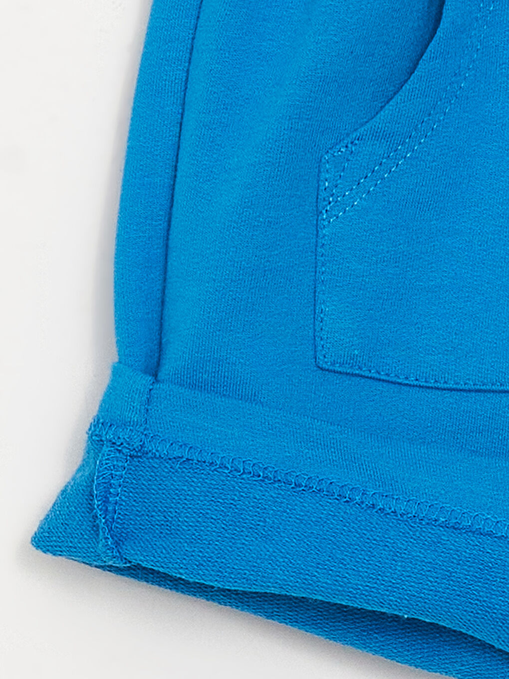 Ekru Bisiklet Yaka Erkek Bebek Tişört ve Şort 2'li-5