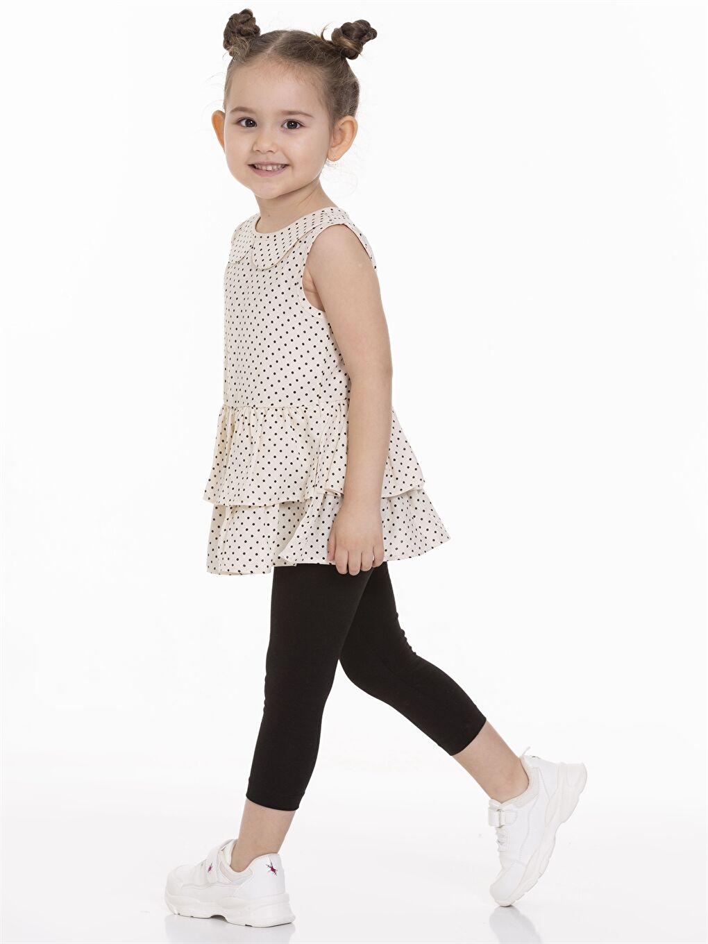 Ekru Bebe Yaka Kız Bebek Elbise-5