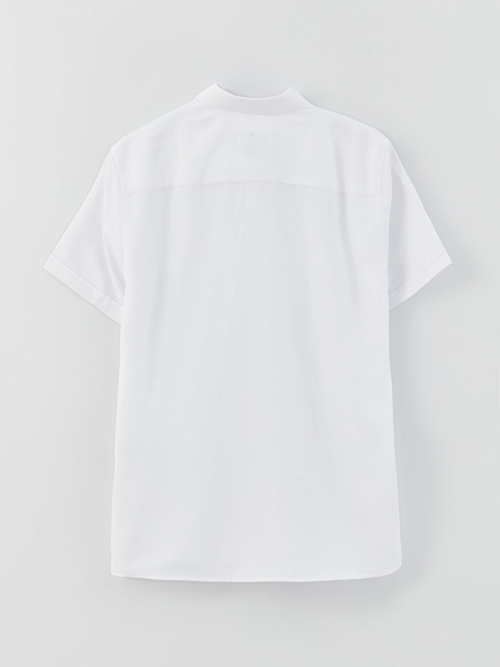 قميص رجالي كم قصير رفيع قماش دوبي-6