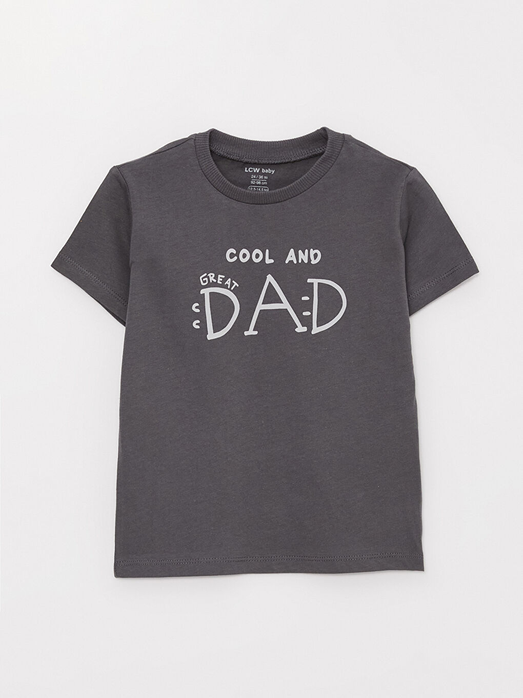 LC Waikiki Crew Neck Short Sleeve Printed Baby Boys' T-Shirt -S3K041Z1-HGL