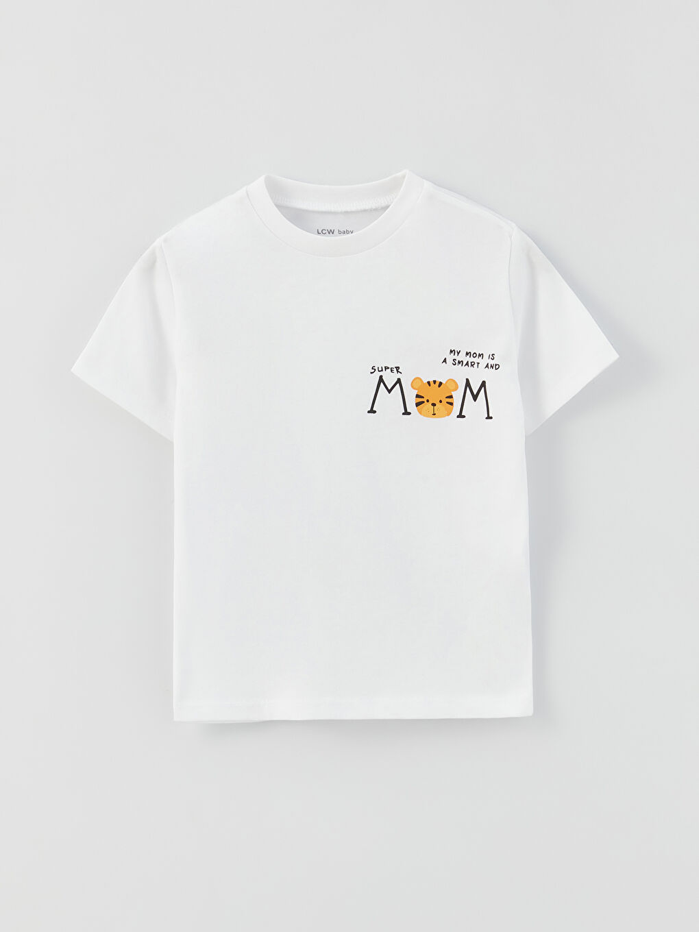 T-shirt bébé garçon imprimé à manches courtes et col rond