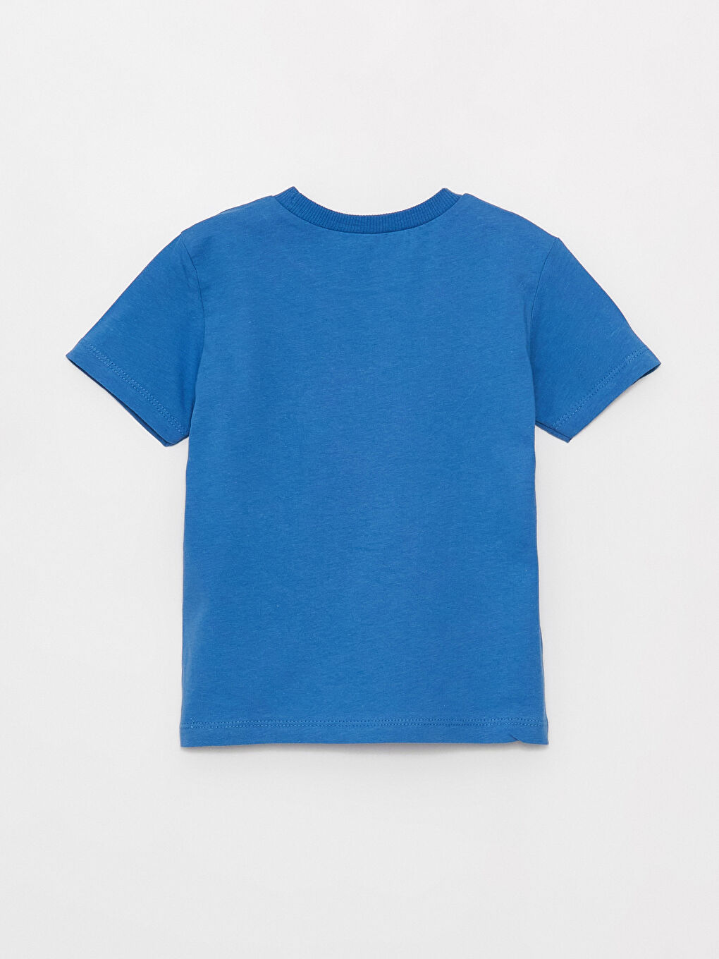 Mavi Bisiklet Yaka Baskılı Erkek Bebek Tişört-1