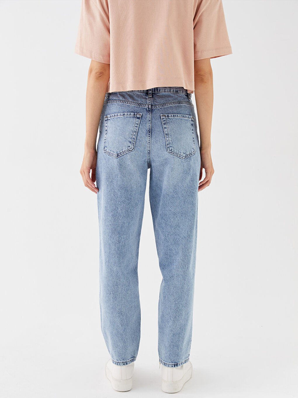 LCW Jeans Boyfriend Ripped Detailed Women's Jeans -S3K054Z8-311