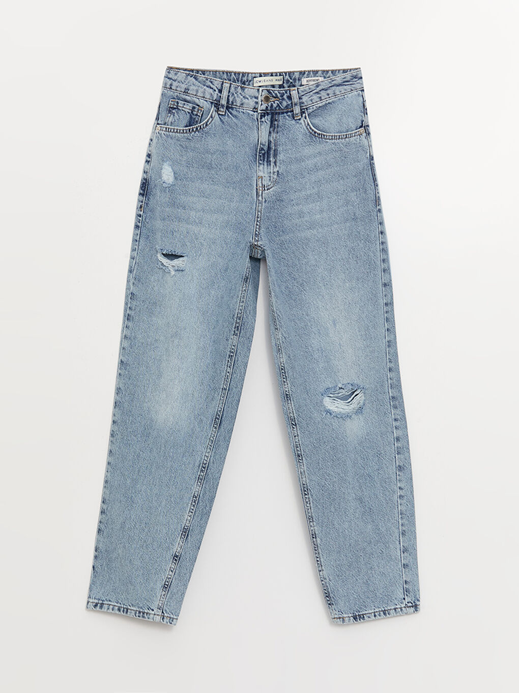 LCW Jeans Boyfriend Ripped Detailed Women's Jeans -S3K054Z8-311