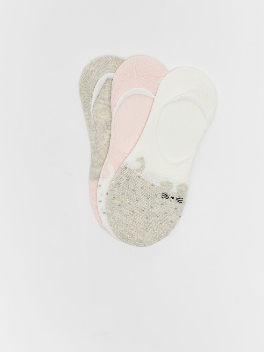 LCW DREAM Patterned Women's Invisible Socks 3-packs -S3K088Z8-FSA