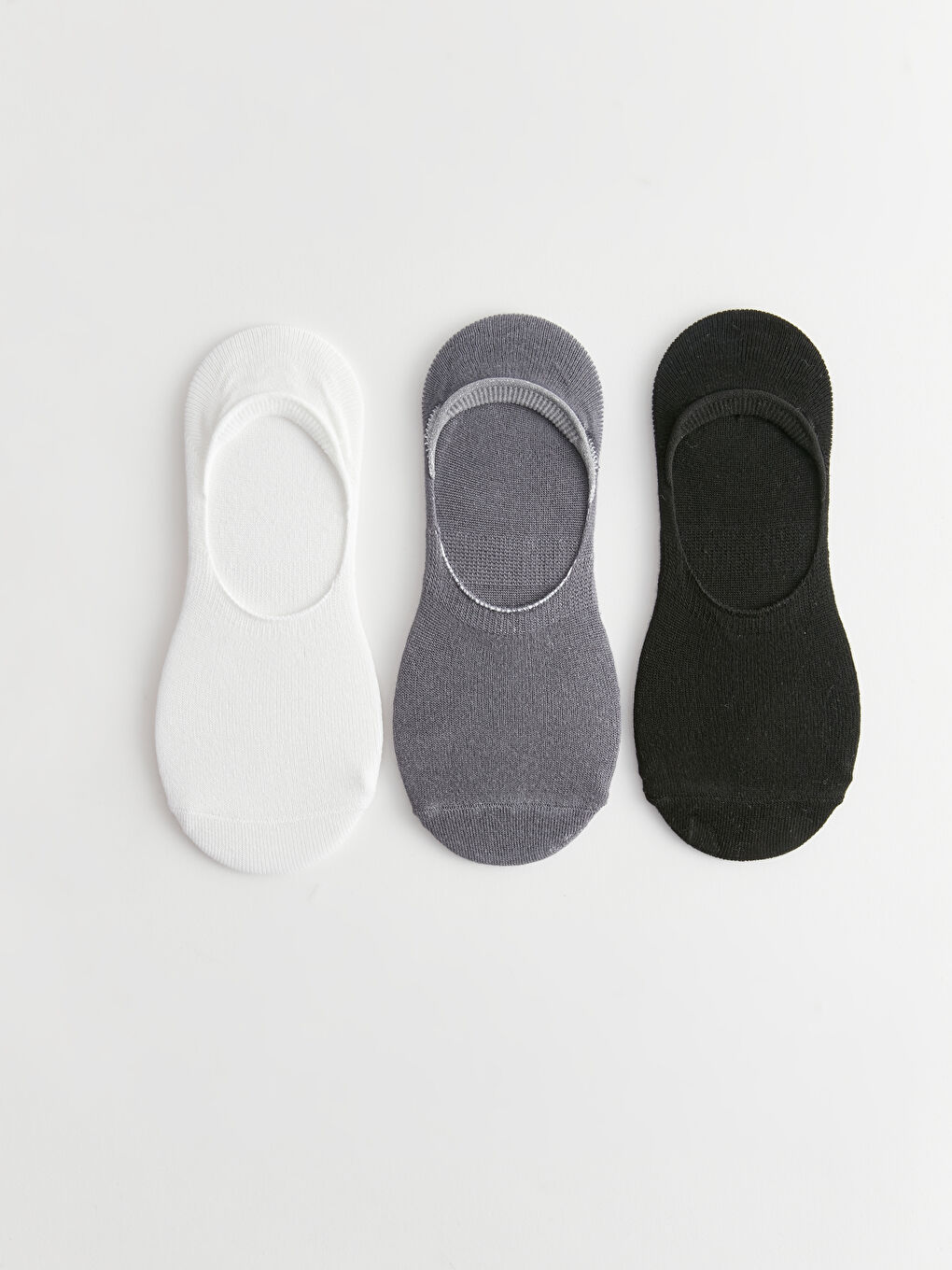 Women's Plain Invisible Socks 3-packs