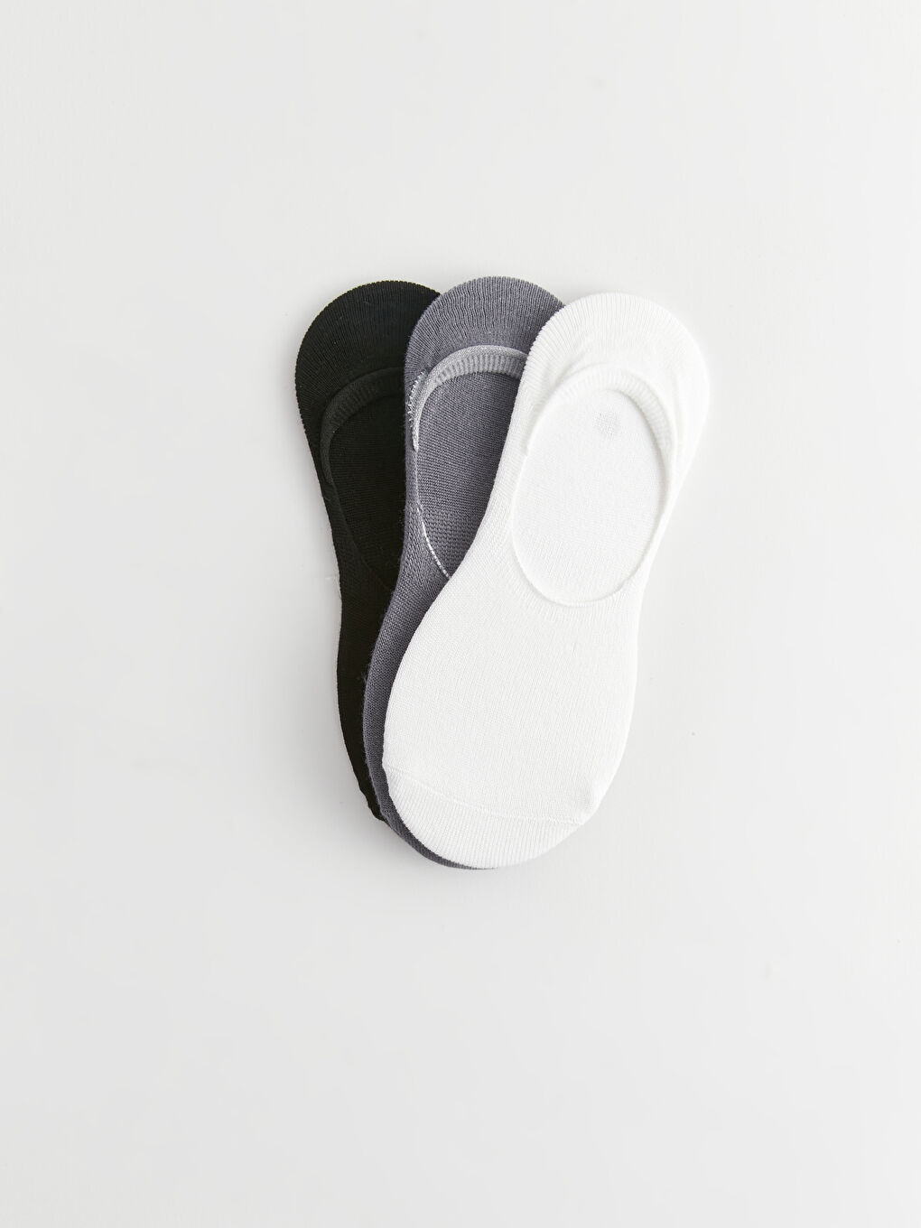 Women's Plain Invisible Socks 3-packs-1