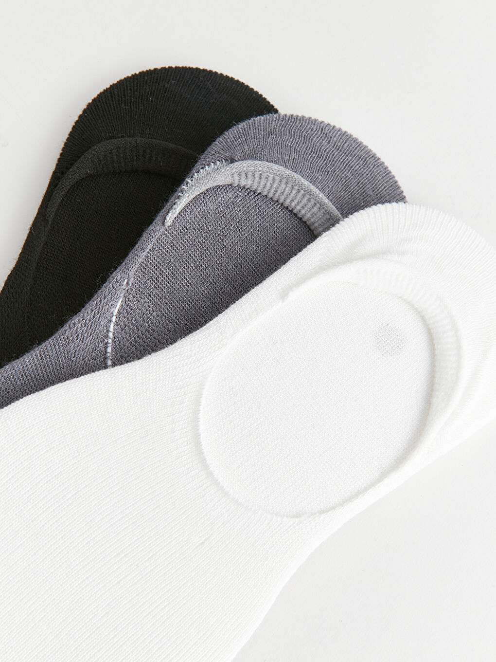 Women's Plain Invisible Socks 3-packs-2