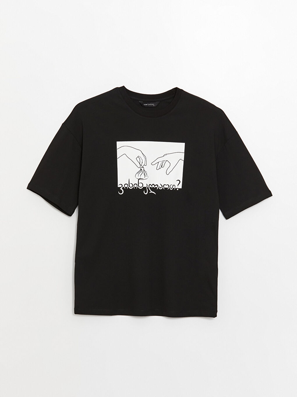 Crew Neck Short Sleeve Printed Combed Cotton Men's T-shirt-5