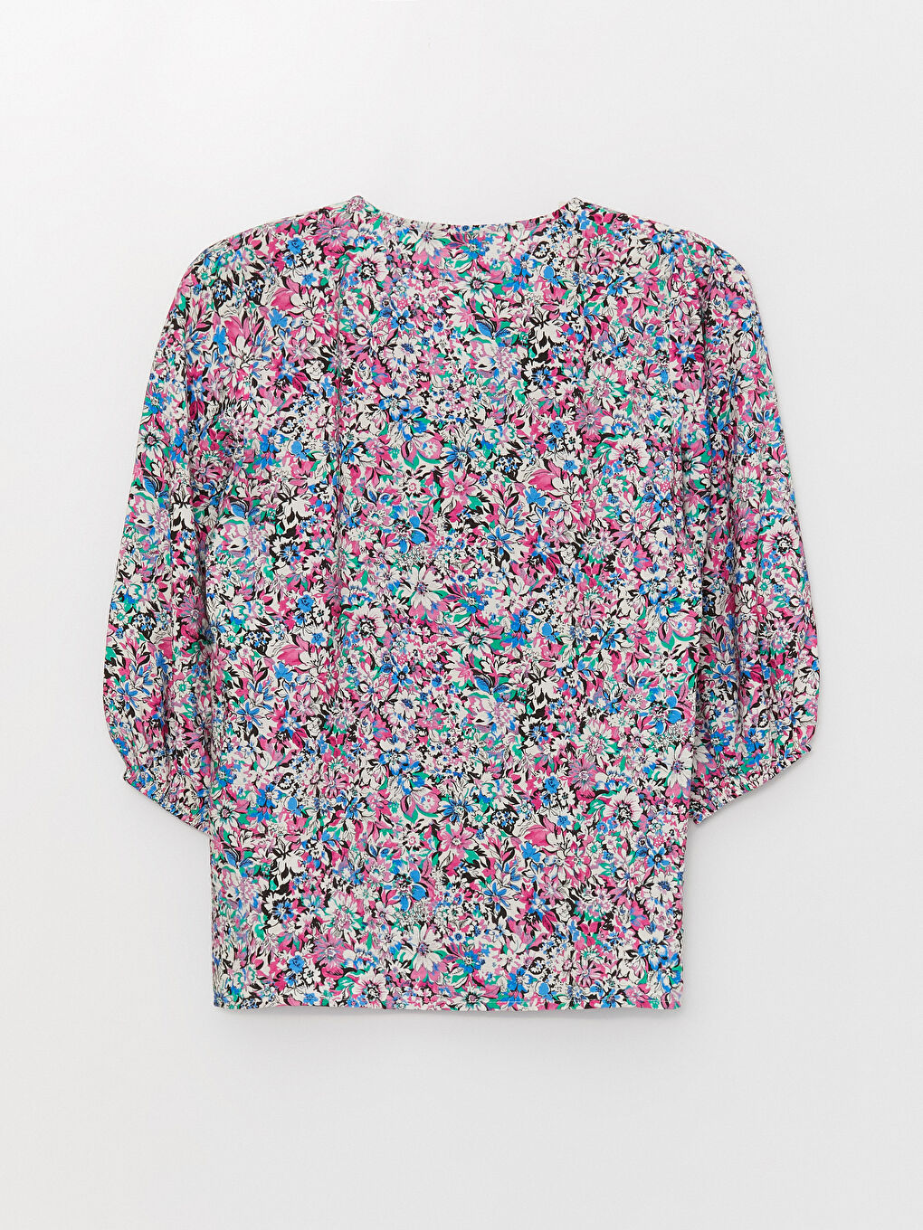 V-Neck Floral Women's Blouse-6