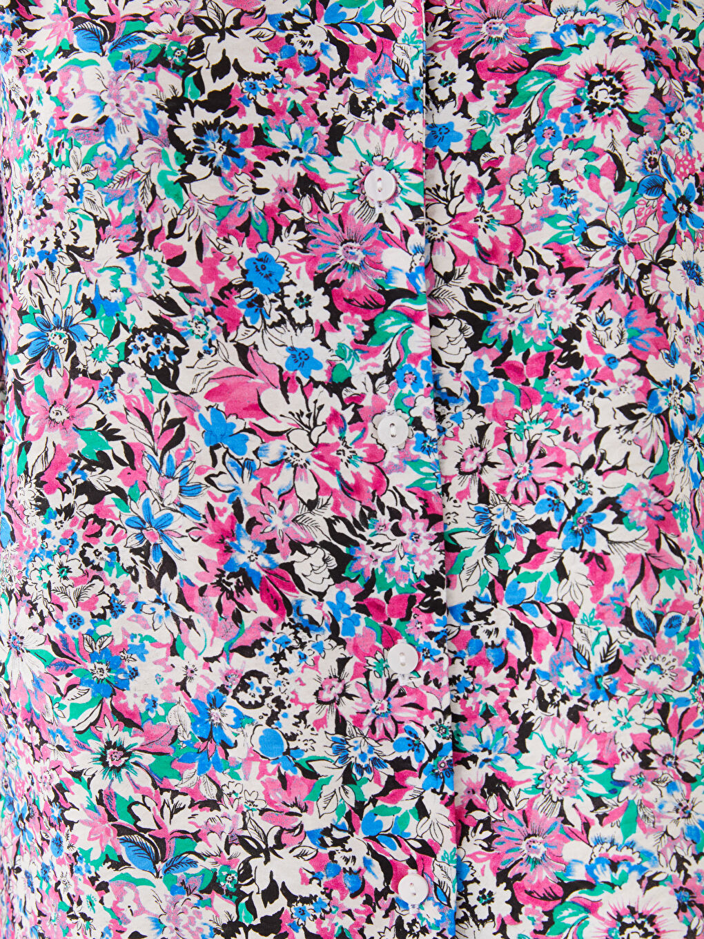 V-Neck Floral Women's Blouse-3