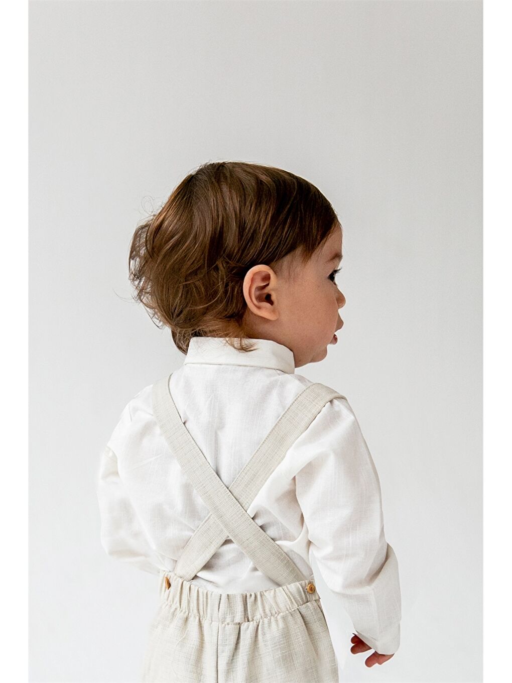 Ekru Uzun Kollu Erkek Bebek 3'lü Takım-1