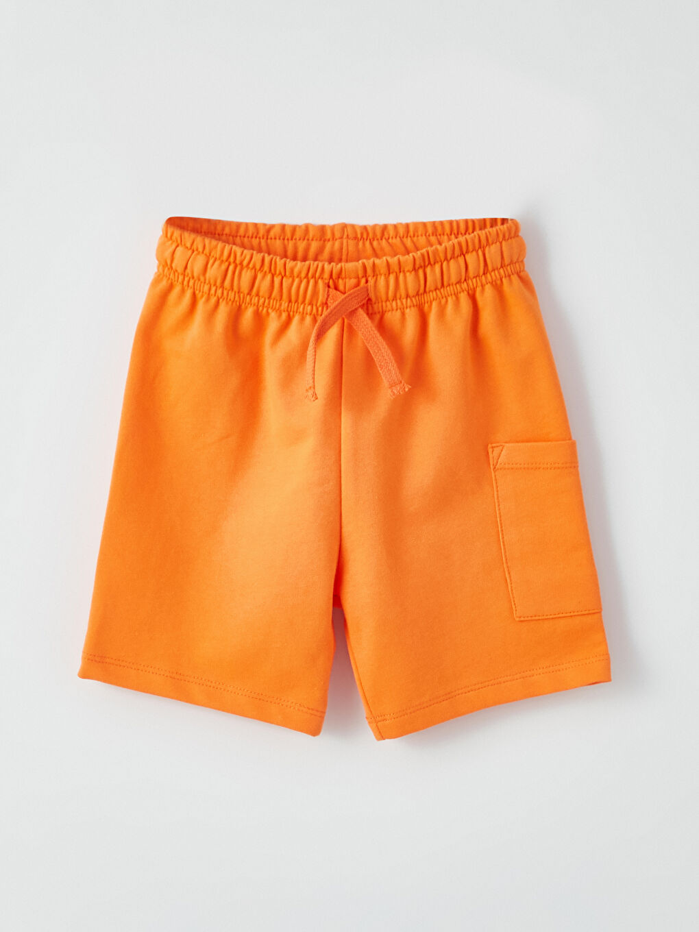 Ekru Bisiklet Yaka Erkek Bebek Tişört ve Şort 2'li-3