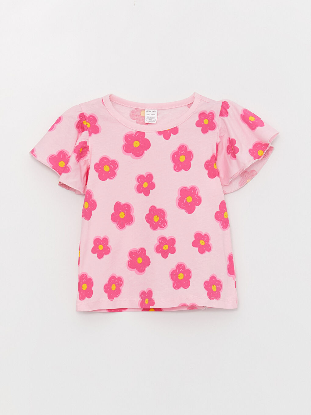 Crew Neck Baby Girls T-Shirt 2 Pack-1