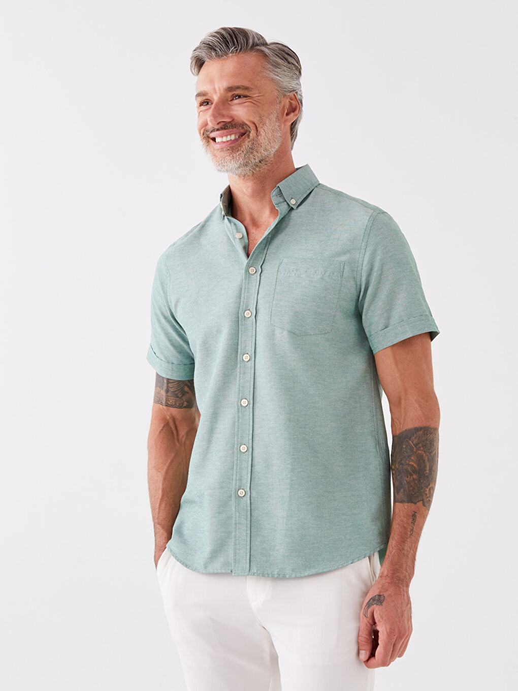 Chemise à Manches Courtes Coupe Régulière pour Hommes