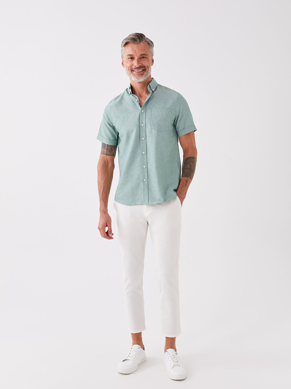 Chemise à Manches Courtes Coupe Régulière pour Hommes-2
