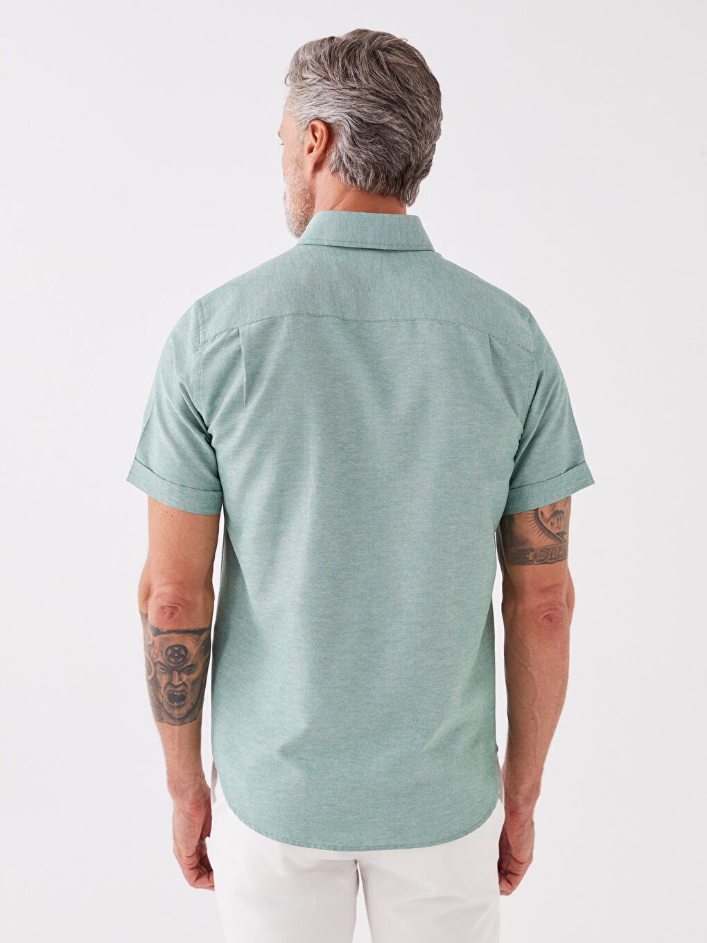 Chemise à Manches Courtes Coupe Régulière pour Hommes-4