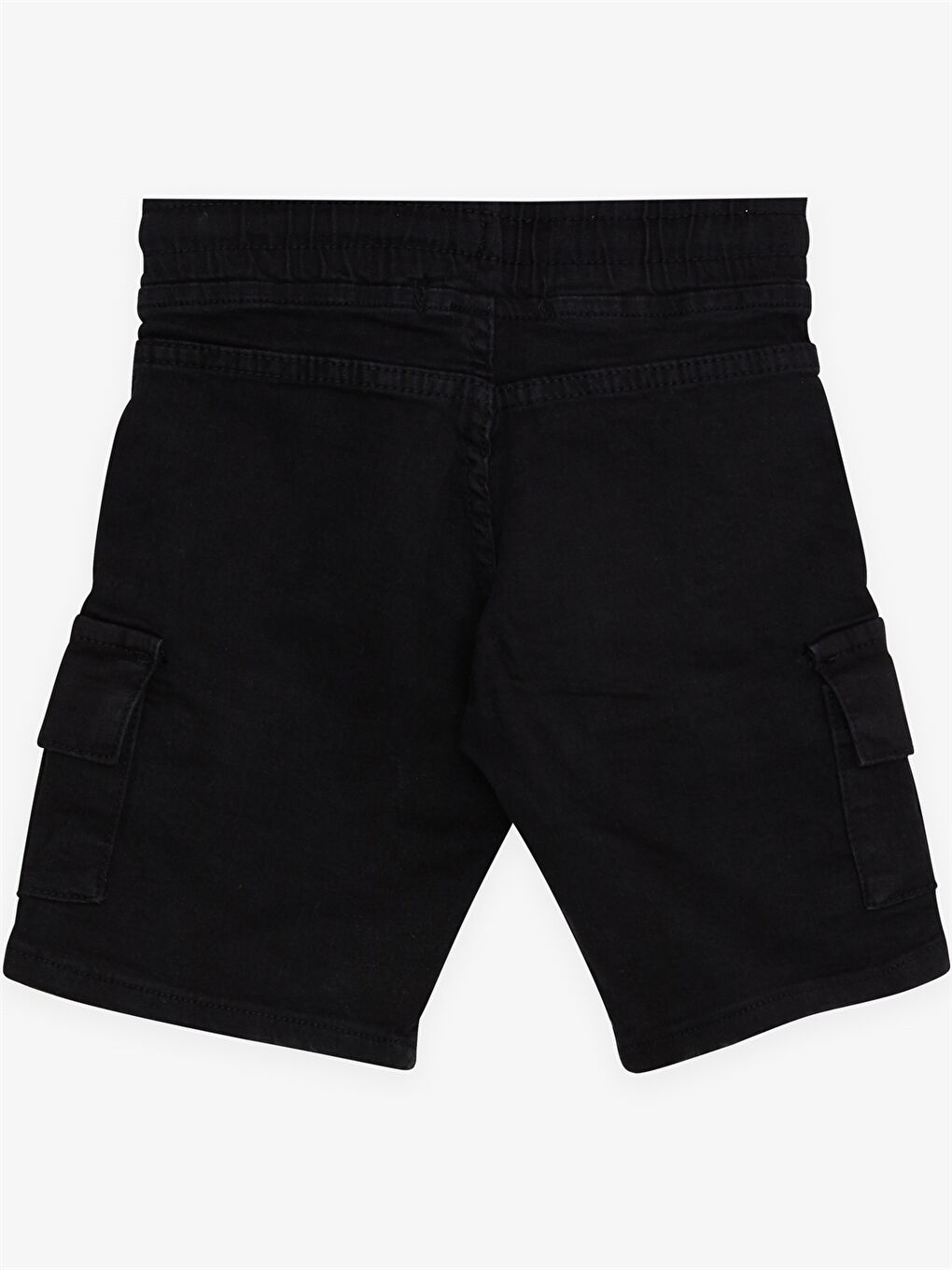 Siyah Basic Erkek Bebek Şort-1