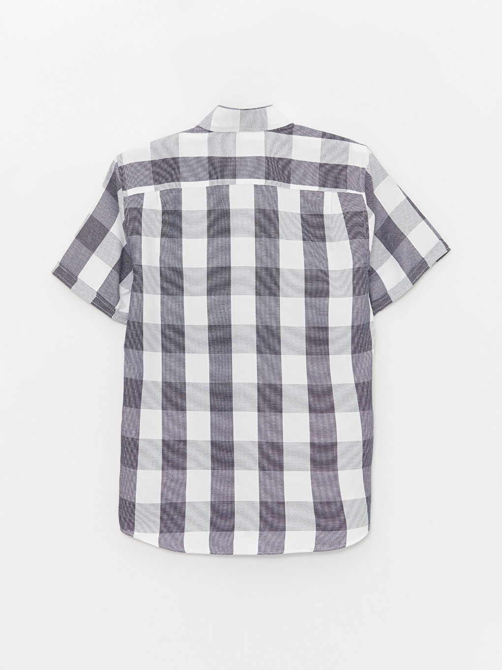 İndigo Regular Fit Kısa Kollu Ekose Erkek Gömlek-6