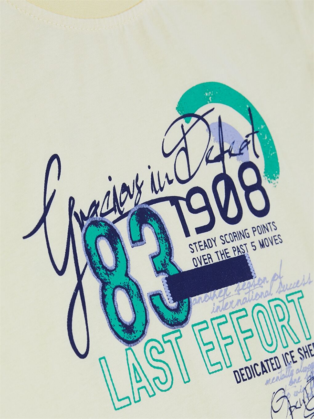 Sarı Bisiklet Yaka Baskılı Kısa Kollu Erkek Çocuk Tişört ve Şort-5