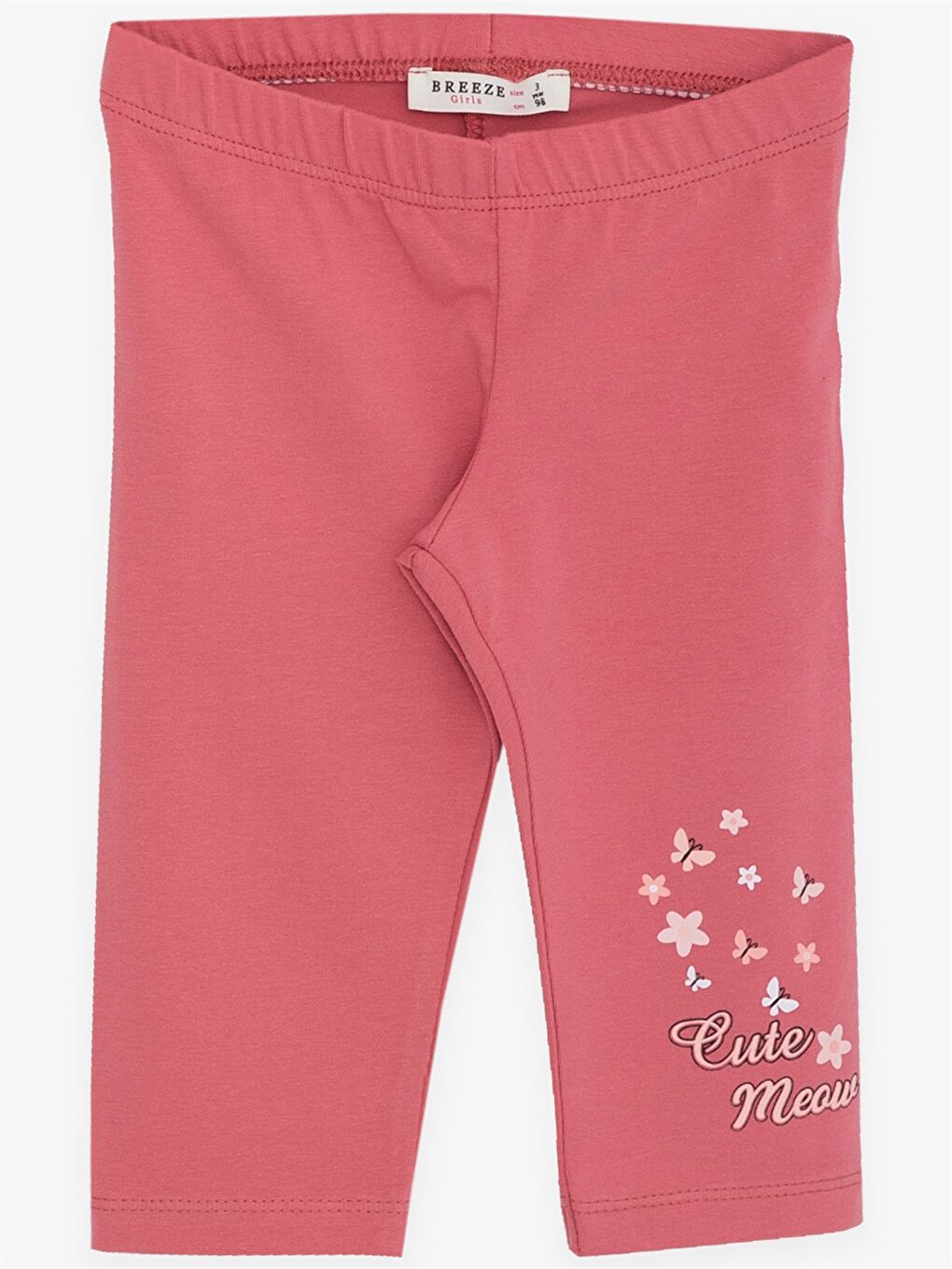 Turuncu Bisiklet Yaka Baskılı Kız Bebek Tişört ve Tayt 2'li Takım-3