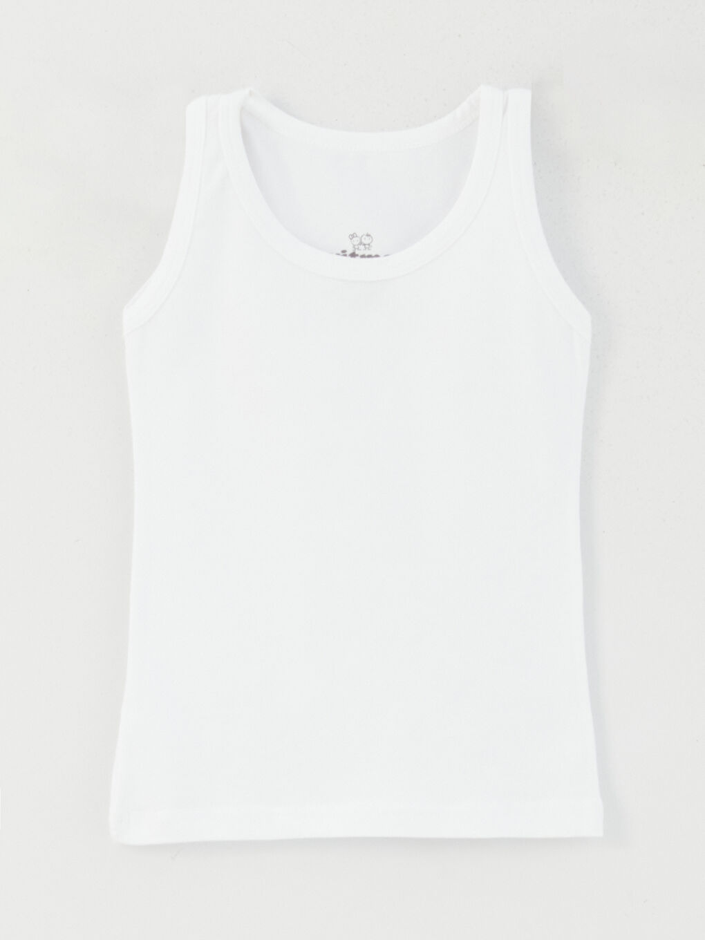 Karışık Bisiklet Yaka Basic Kız Çocuk Atlet 3'lü-3