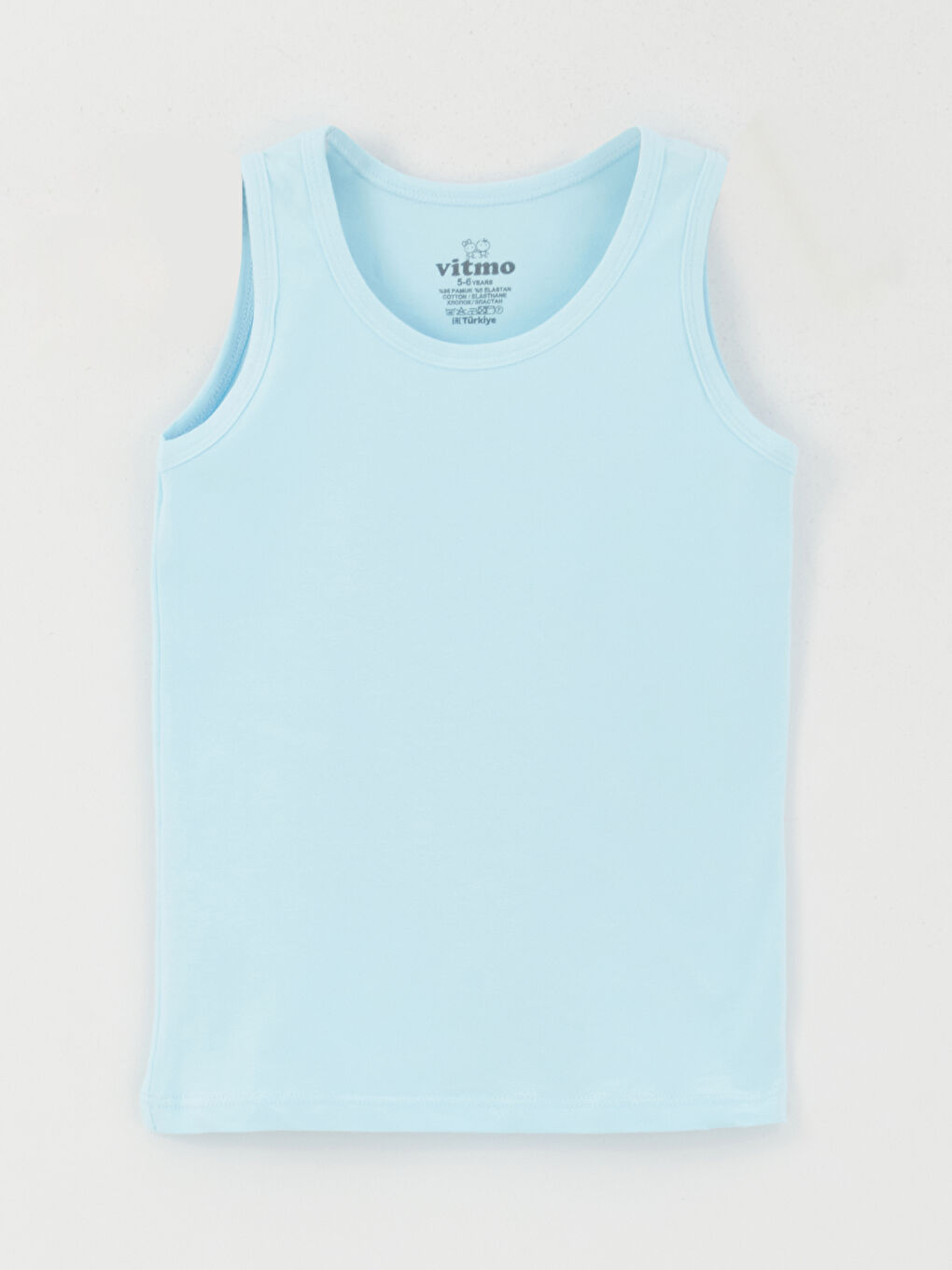 Karışık Bisiklet Yaka Basic Erkek Çocuk Atlet 3'lü-3