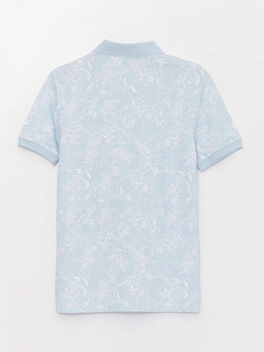 Tricou Polo Guler Mânecă Scurtă Cu Model Pique pentru Bărbați-6