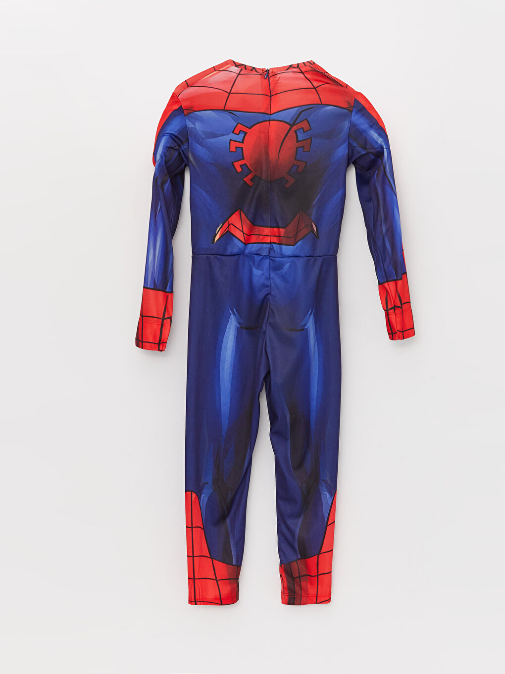 زي سبايدرمان للأولاد بياقة دائرية وكم طويل-1