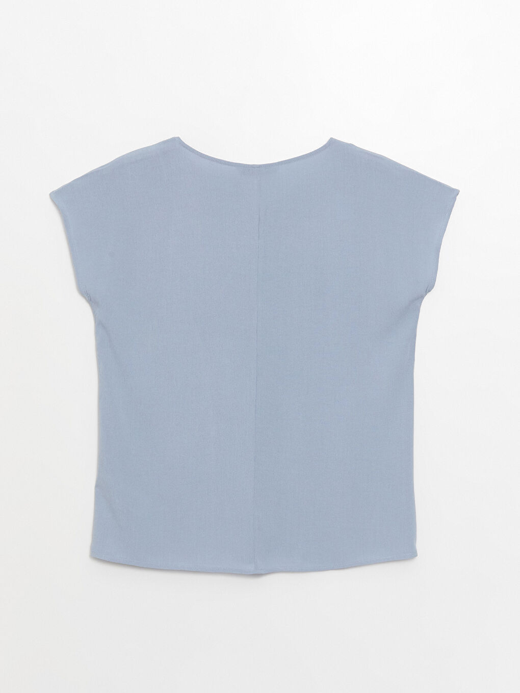 Notch Neck Embroidered Short Sleeve Women's Blouse-6