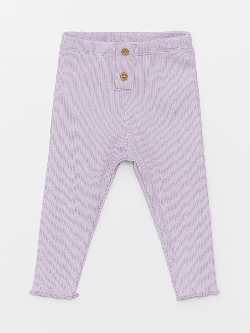 Lila Beli Lastikli Kız Bebek Tayt 3'lü-1