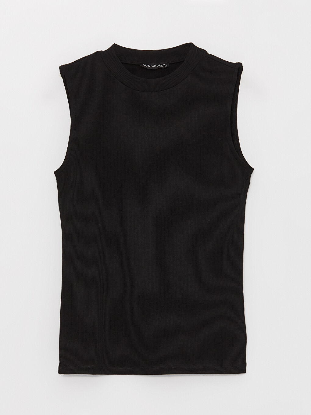 Women's Crew Neck Plain Tank Top-4