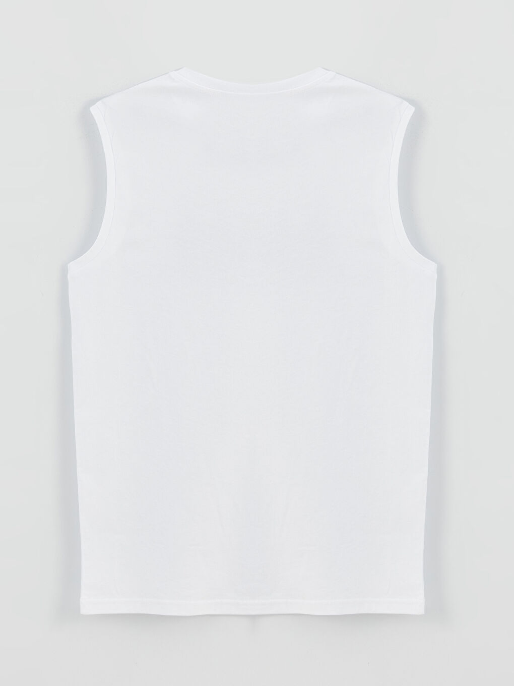 Crew Neck Printed Jersey Men's Sleeveless T-Shirt-6