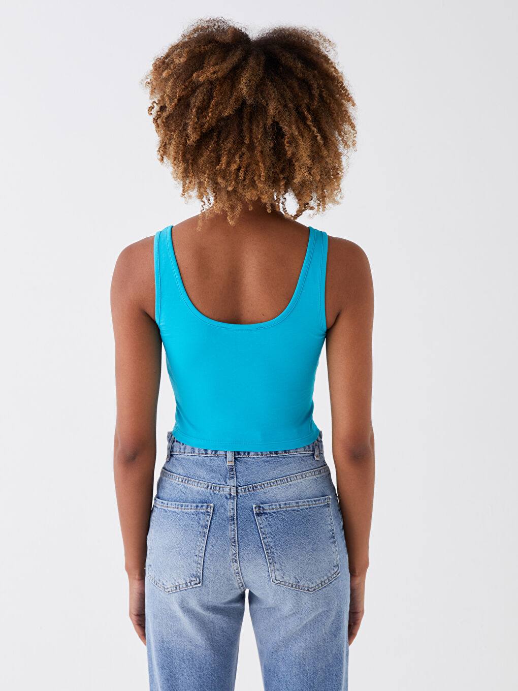 Women's Crop with U Neck Printed Straps -S3K497Z8-GBS