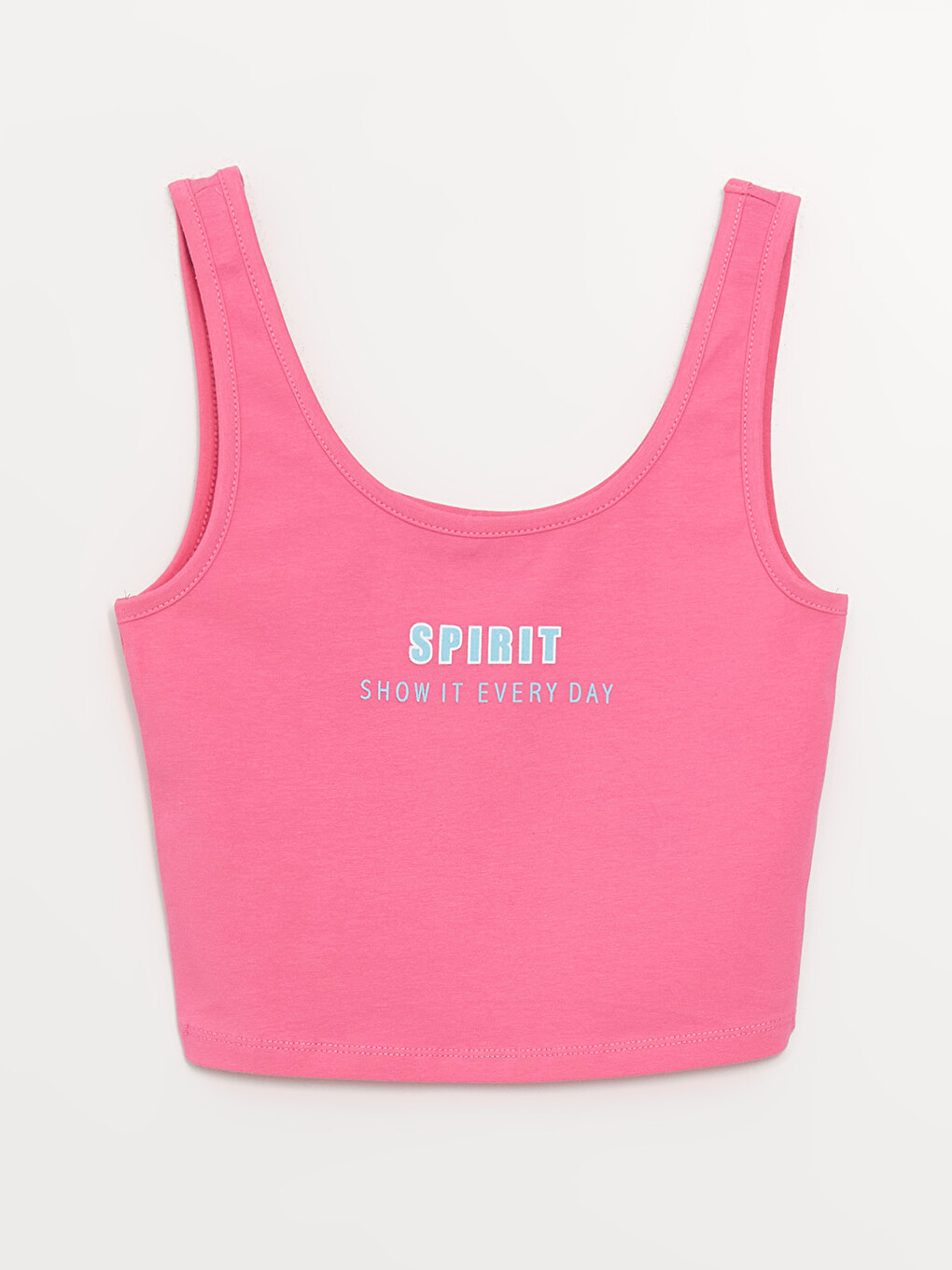Women's U-Neck Printed Crop-5