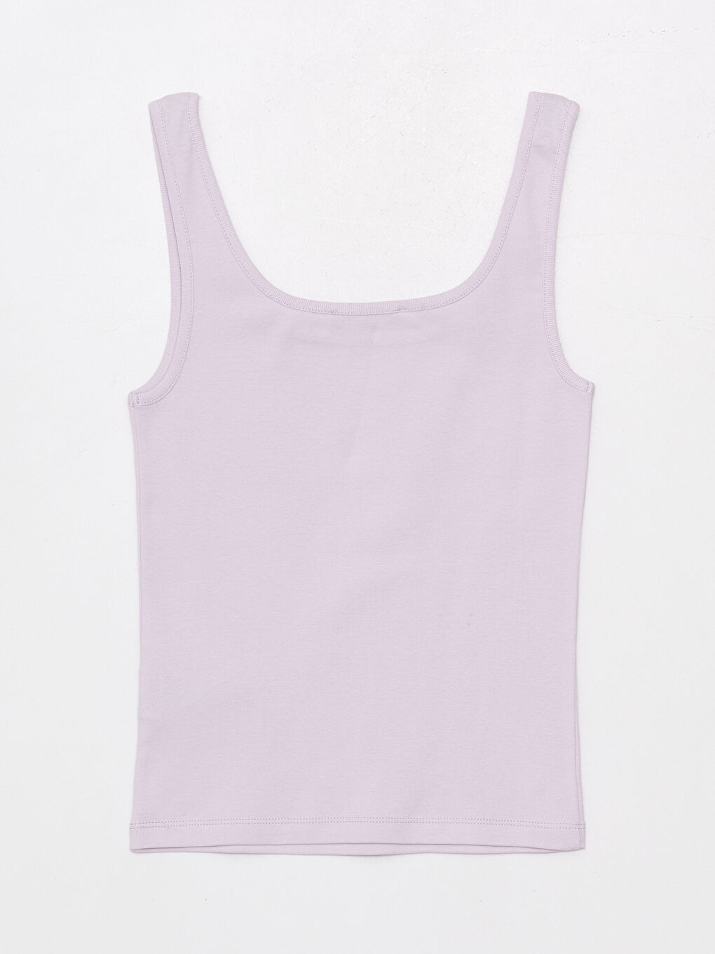 Lila Kadın Bisiklet Yaka Düz Atlet-6