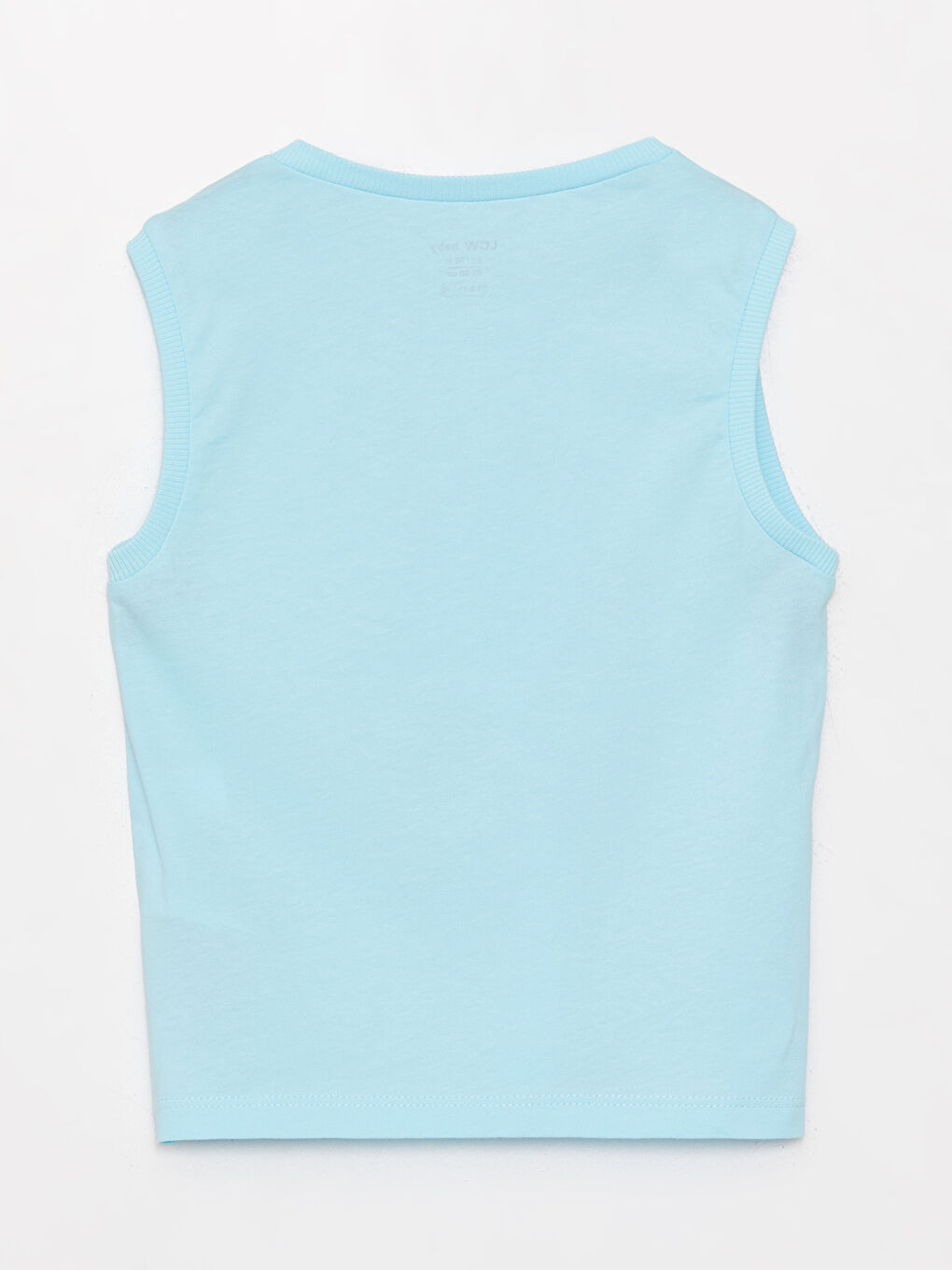 Mavi Bisiklet Yaka Baskılı Erkek Bebek Atlet-1