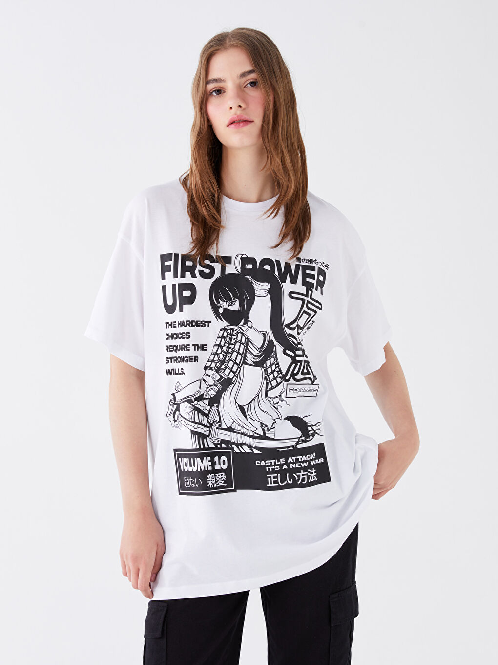 Crew Neck Printed Short Sleeve Women's T-Shirt-1